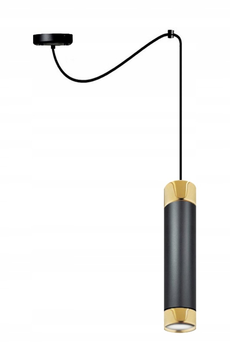 Hanglamp Tuba Goud Zwart LED GU10 28-3052