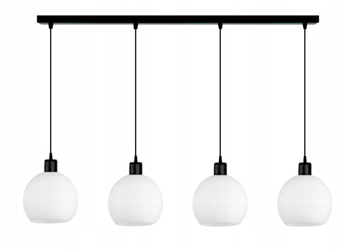 DORRA Hanglamp Zwart Metaal naar E27 4x60W wordt de Woonkamer