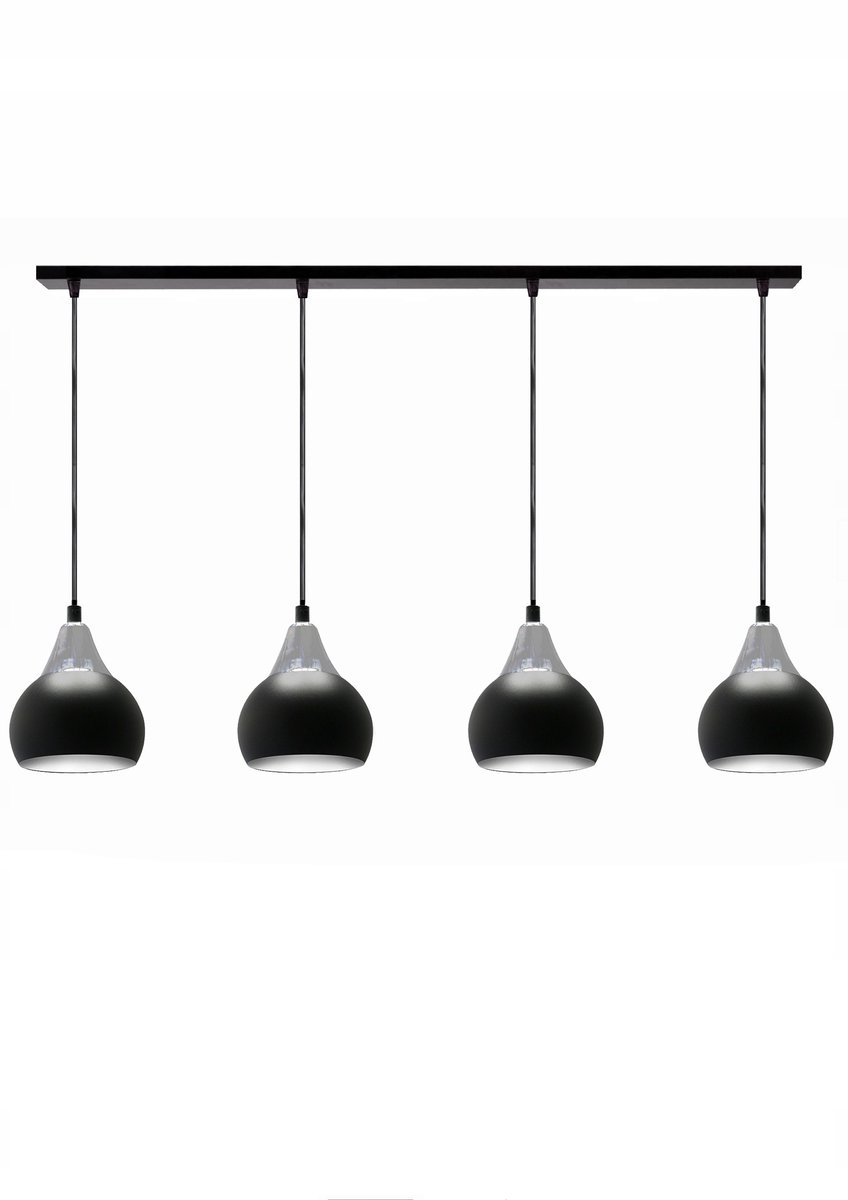 Hanglamp PRETTY 2-201CH Zwart/Chrom - Stijlvolle Sfeerverlichting