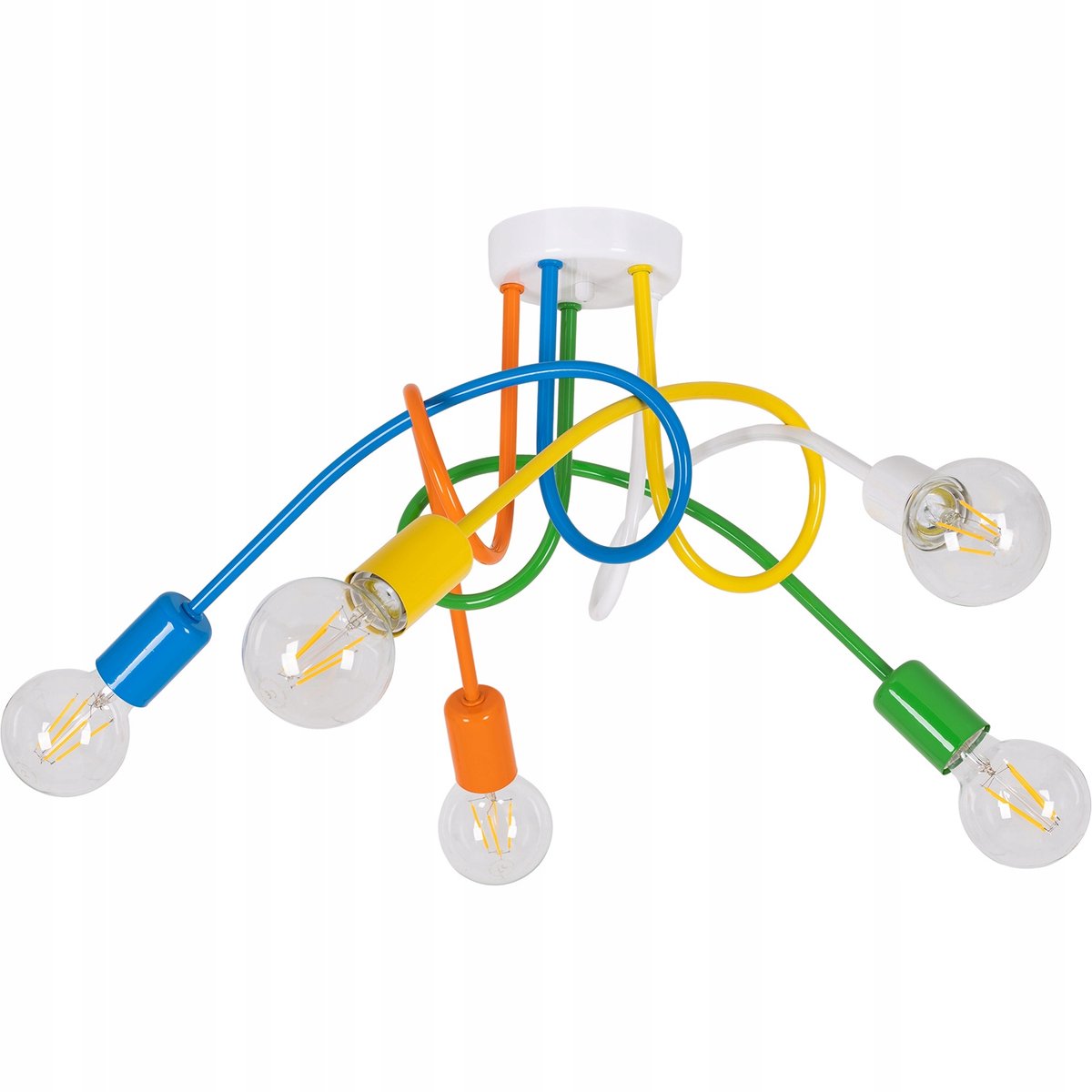 Kleurrijke Hanglamp Snake 5xE27 - Modern Design