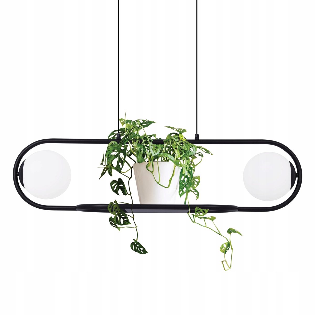 Hanglamp met plantenbak voor eettafel, keuken of woonkamer