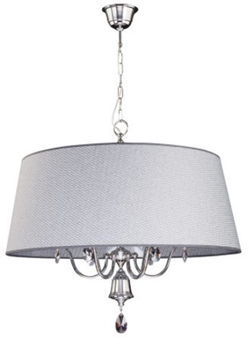 EGIDA 1605 J Plafondlamp met Chroom Frame en Kristallen - 6xE27