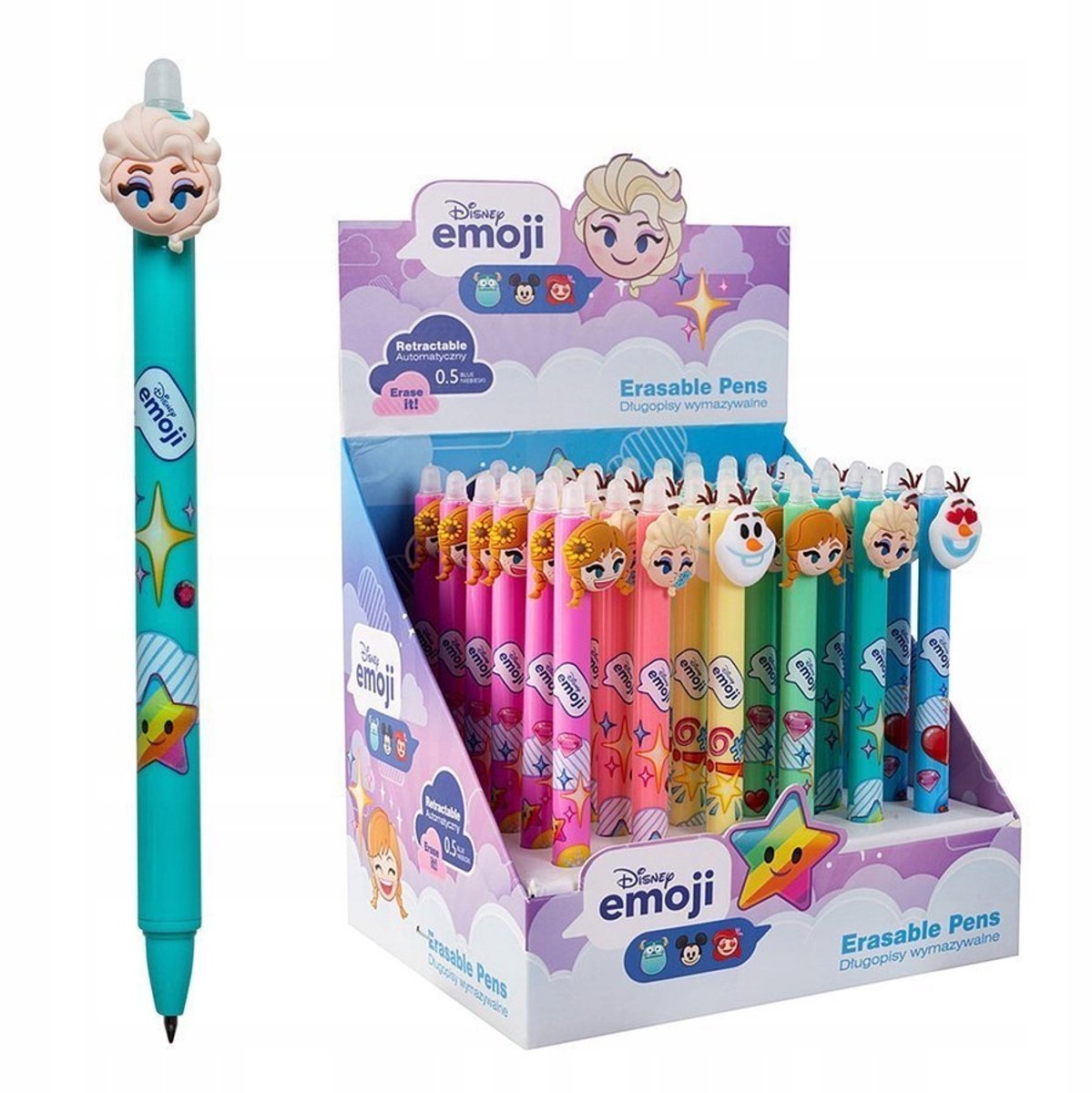 Colorino Disney Frozen Uitwisbare Pen - Blauw, 0,5 mm