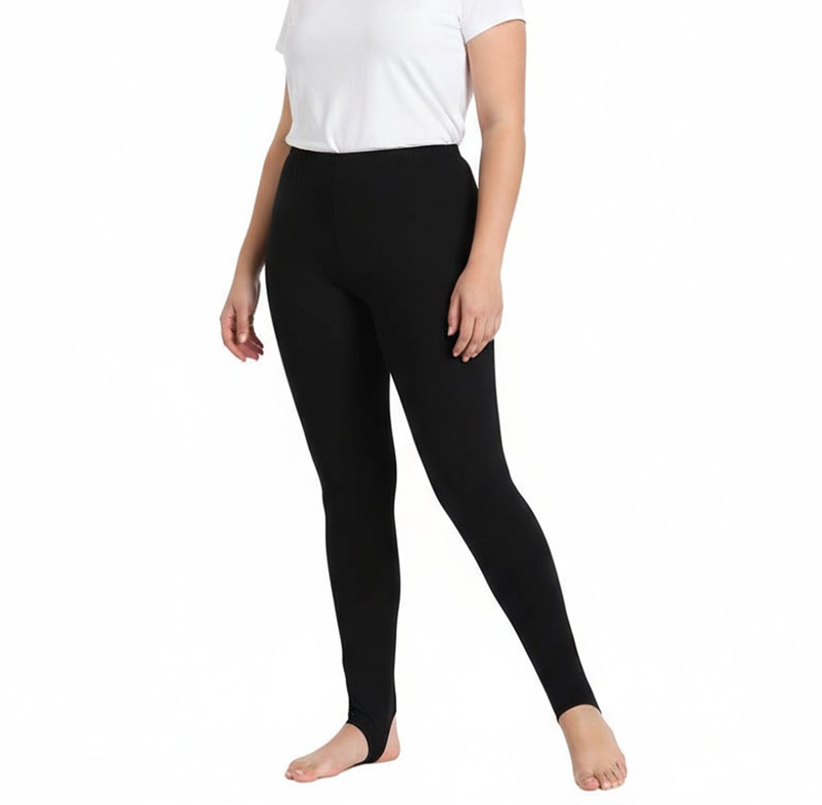 longziming Dames Leggings Winter Warme Thermische Broek Elastische Comfortabele Joggingbroek Dikke Winter Trousers Elastische Warme Winter Trousers Zwarte stap op voet Eén
