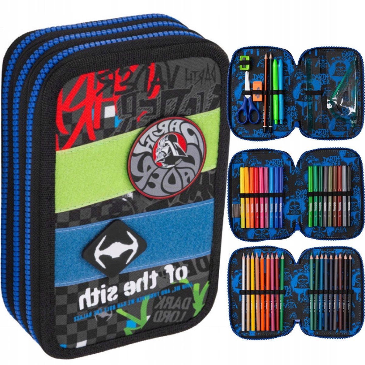 CoolPack Jumper 3 Pennenset Star Wars - 3 Vakken met Vulling