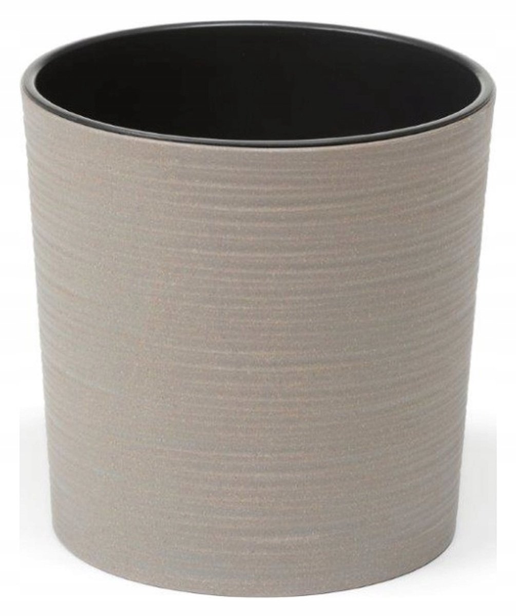 ECO-Wood Malwa Dłuto Pot 25cm Grijs - Stijlvol en Duurzaam