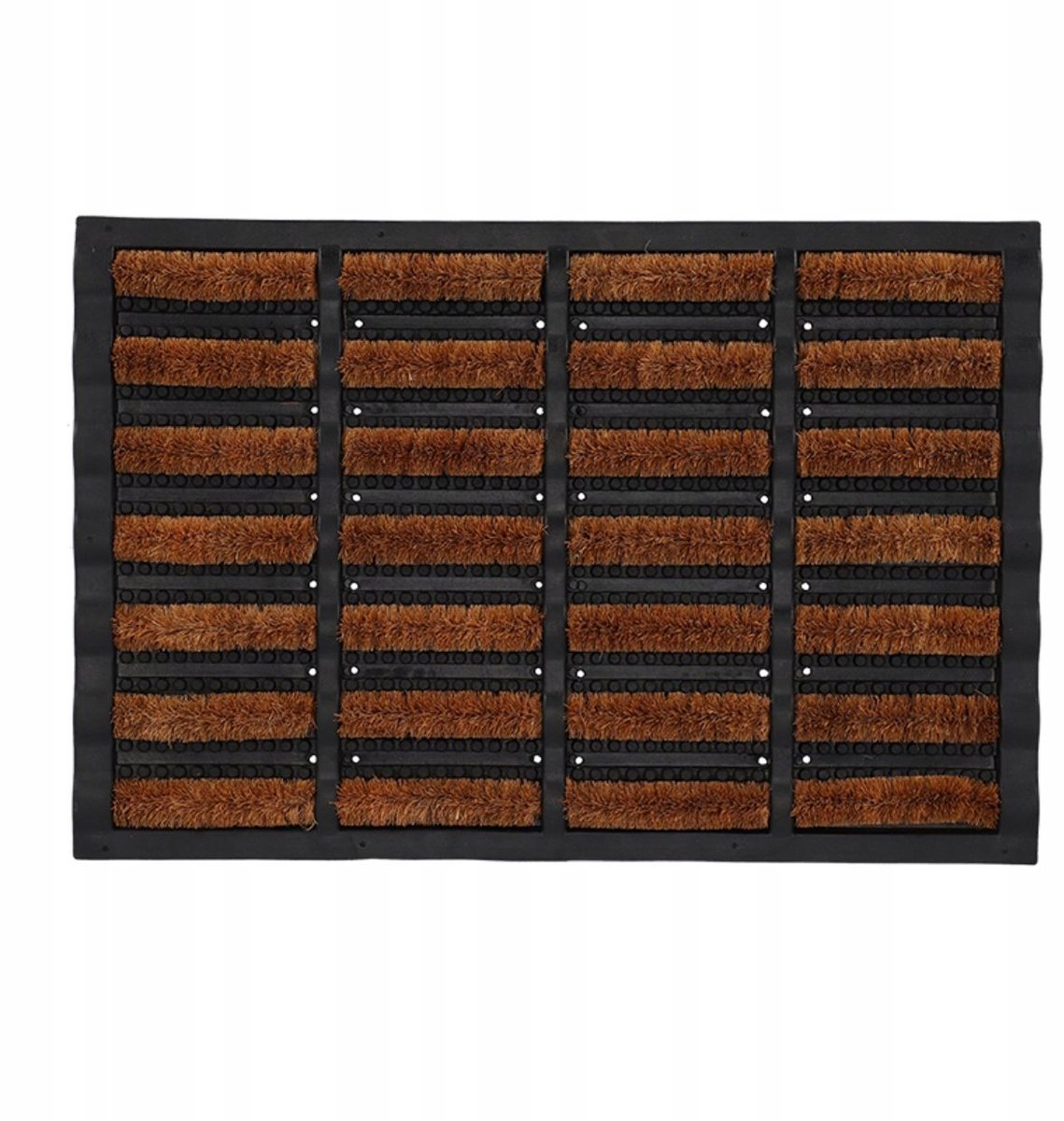 Esschert Design Stevige Kokosvezel Deurmat met Rubber - 39.5 x 59.5 cm Zwart