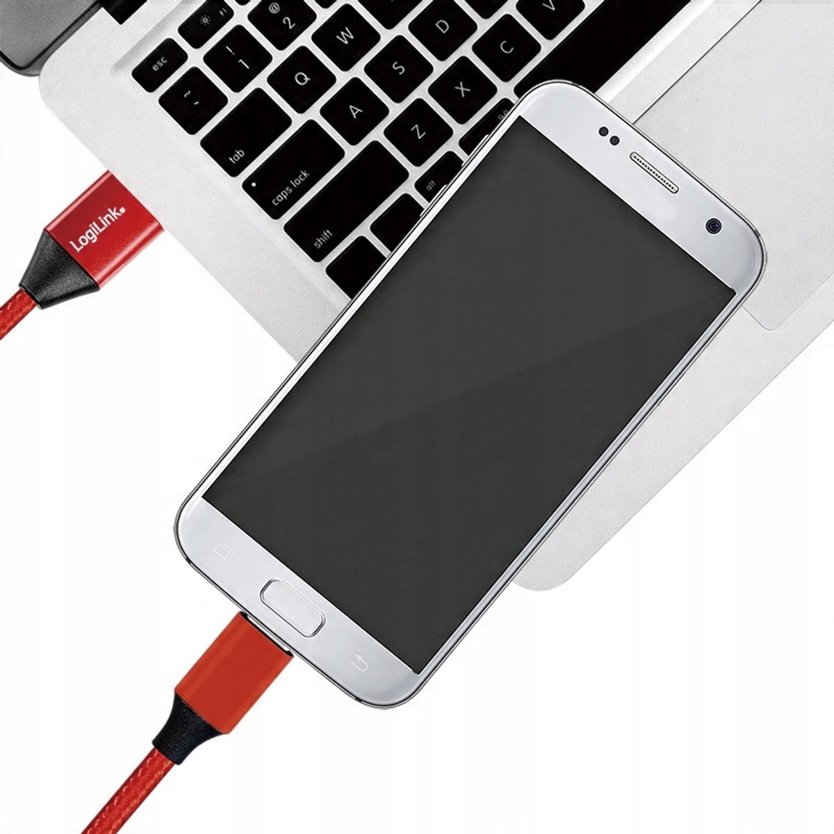 LogiLink CU0151 USB-kabel USB 2.0 0,3 m USB A Micro-USB B Rood