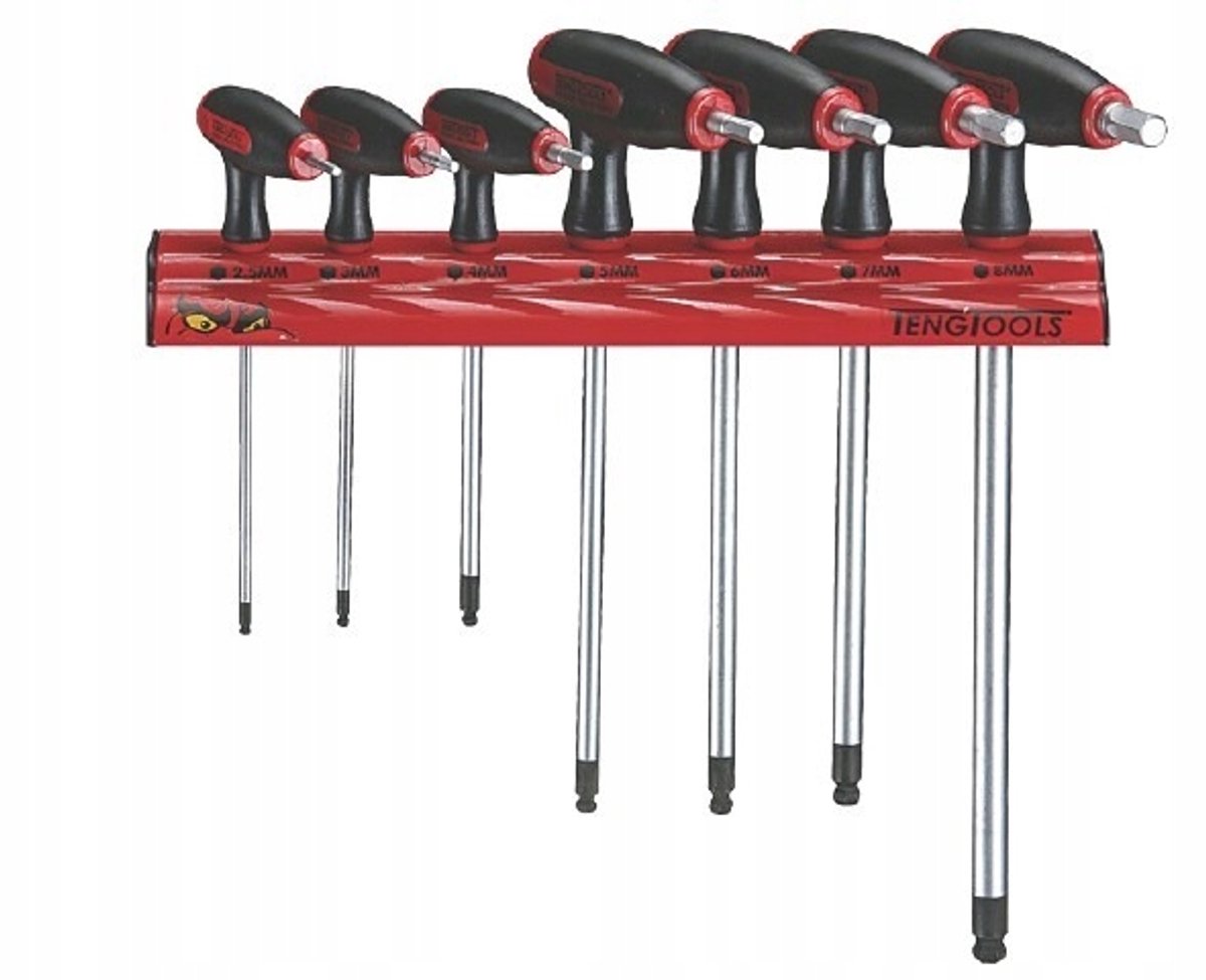 TengTools Inbussleutelset 7 Delig met Handgreep