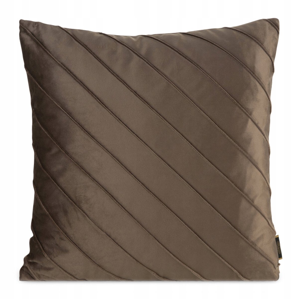 NALA Decoratieve kussenhoezen 45x45cm donkerbeige met stiksels