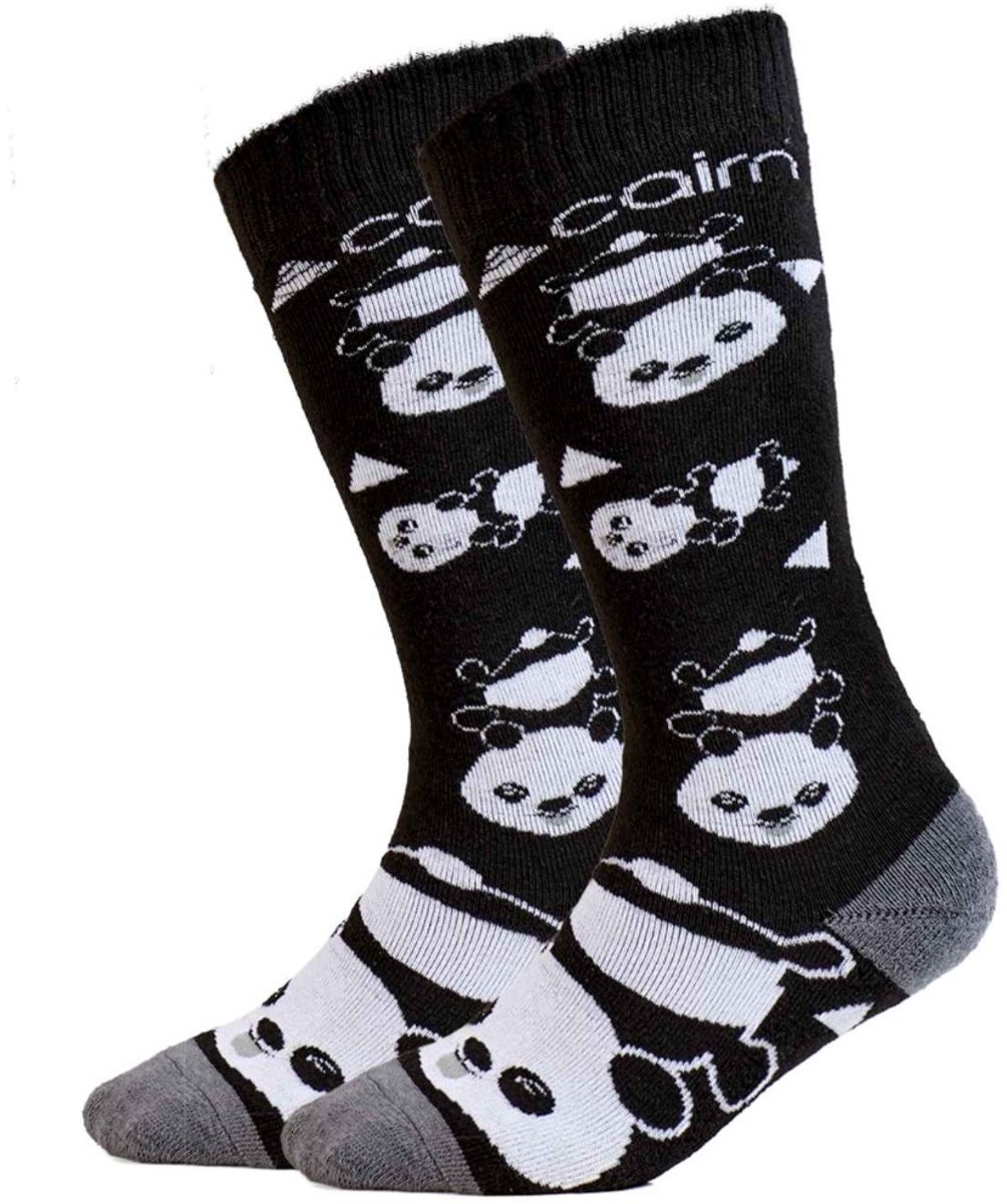 Cairn Skisokken Kinderen 2 paar Panda Zwart