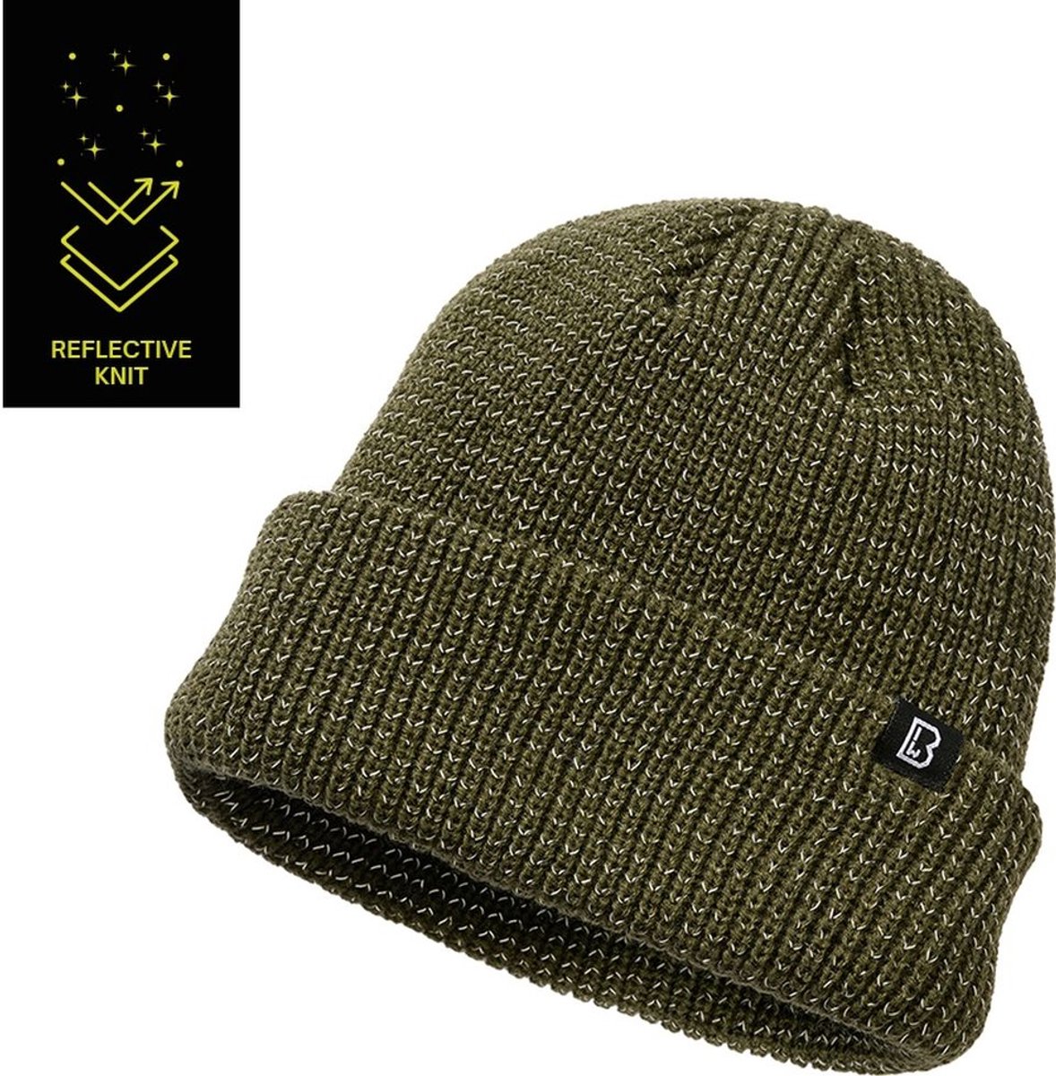 Brandit - Reflection Beanie Muts - Olijfgroen
