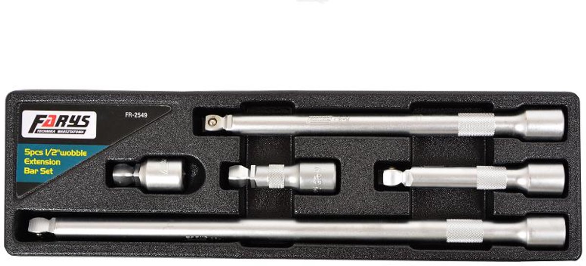 Farys Doplagsleutel Set 1/2" 5 Delig CRV Staal