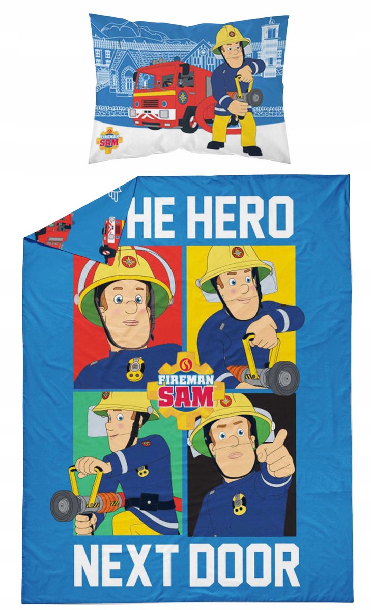 Brandweerman Sam Kinderbeddengoed 90x120 cm Katoen