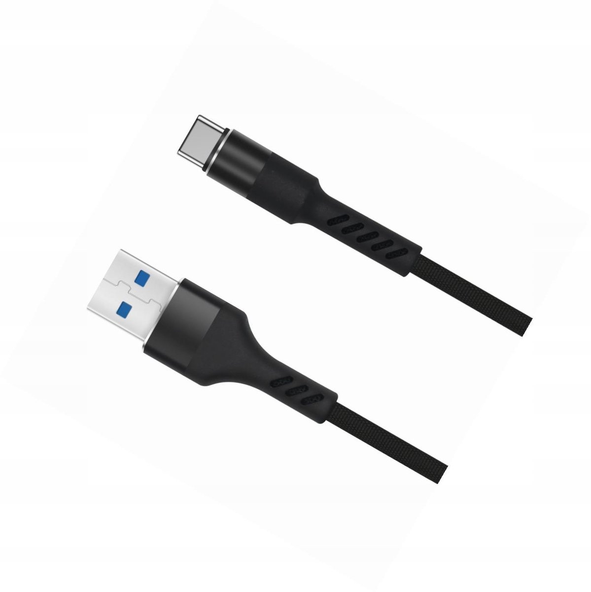USB-C Kabel 1m Versterkt Nylon Wit voor Xiaomi Mi Note 10 Lite
