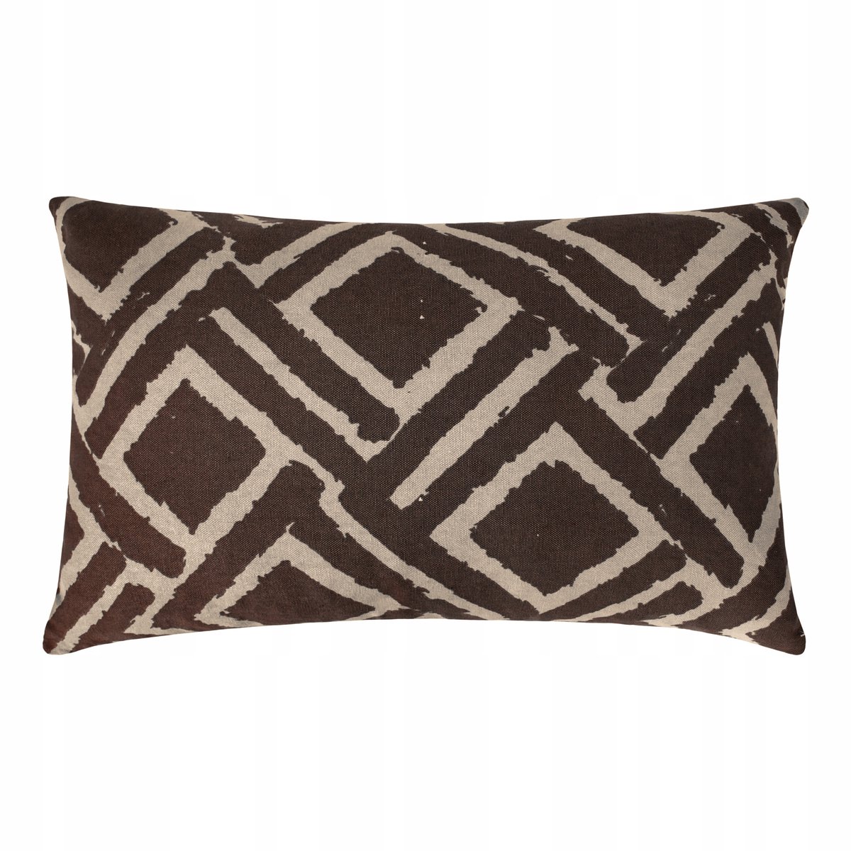 Decoratieve Kussenhoes 30x50cm - Geometrisch Bruin Katoen