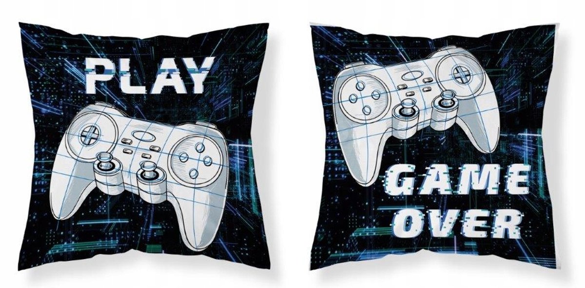Kussenlus 40x40cm Game Over Speel Pad - Antiallergisch Polyester