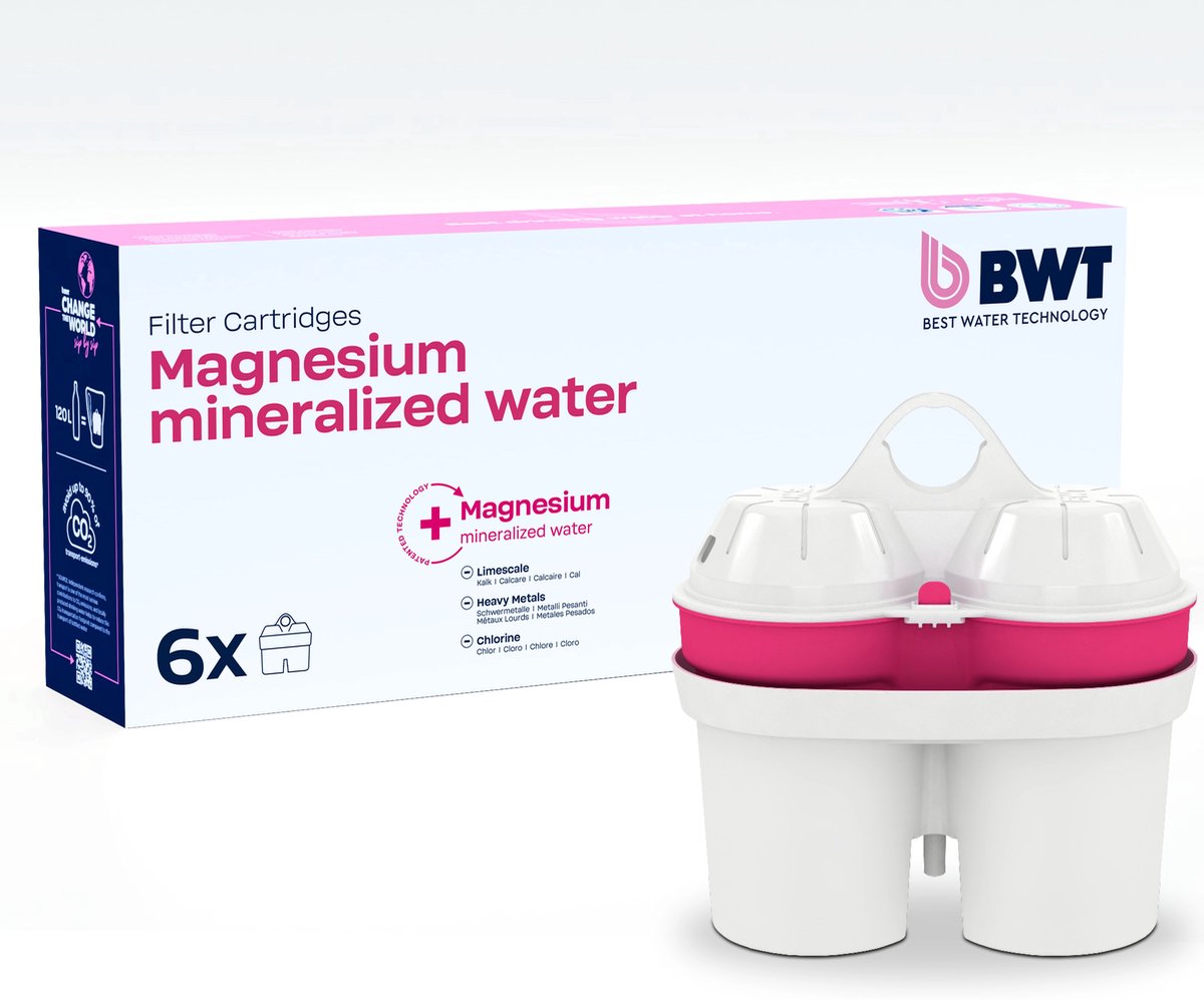 BWT magnesium mineralized water filtercartridges 6-pack (bestnr. 814136)