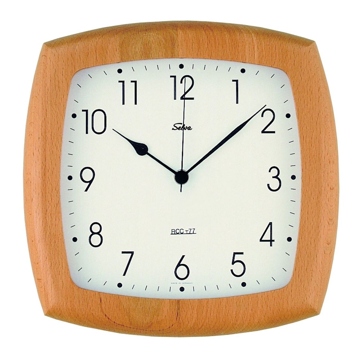 SELVA radiogestuurde wandklok beuken Grafenau