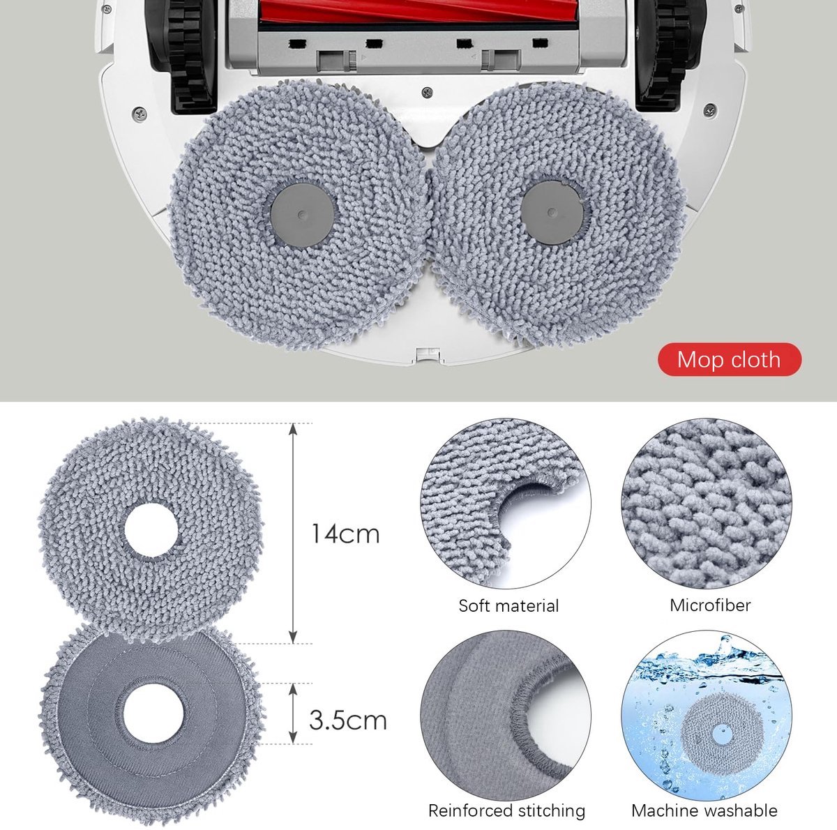 Accessoires Geschikt voor Roborock Qrevo S/Qrevo Pro/Qrevo MaxV robotstofzuigers — afbeelding 3