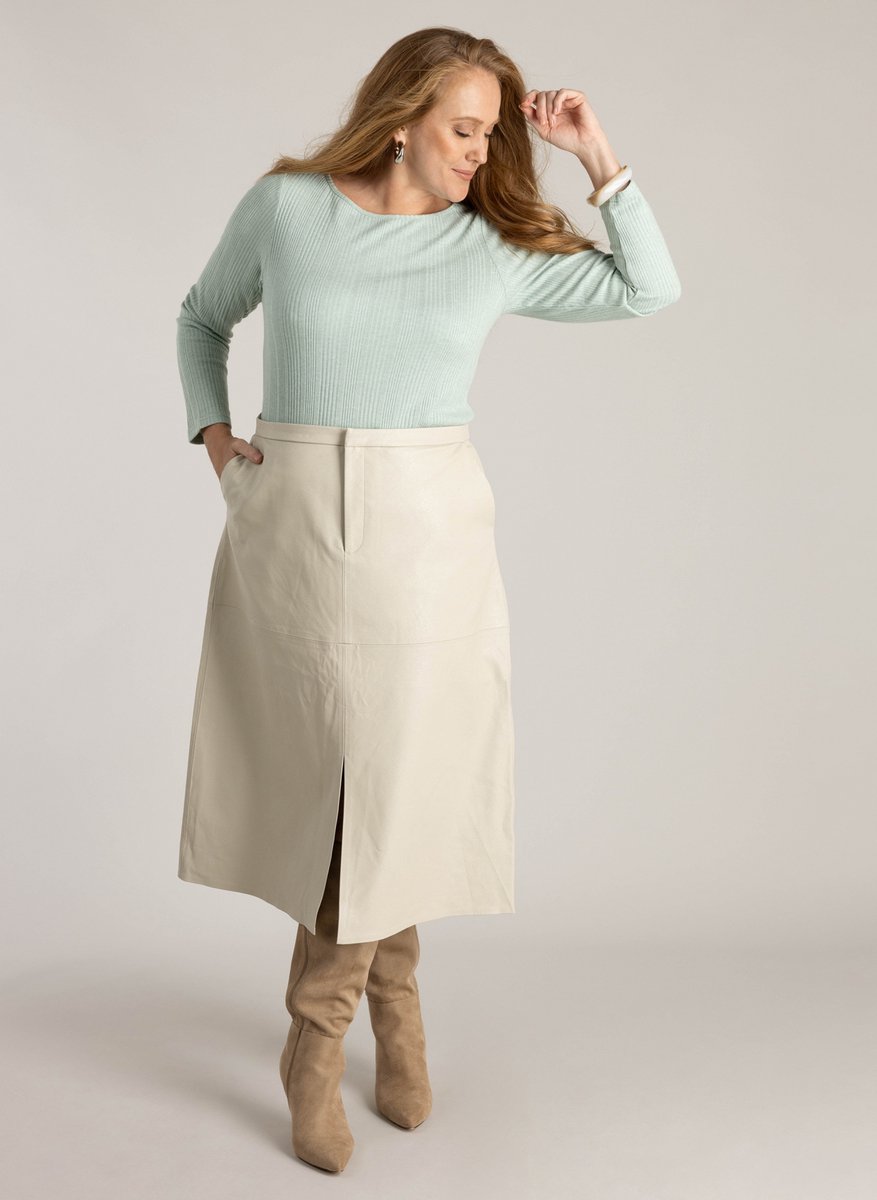 YEST CURVE Honorata Tops - Mint Grey - maat 2(50)