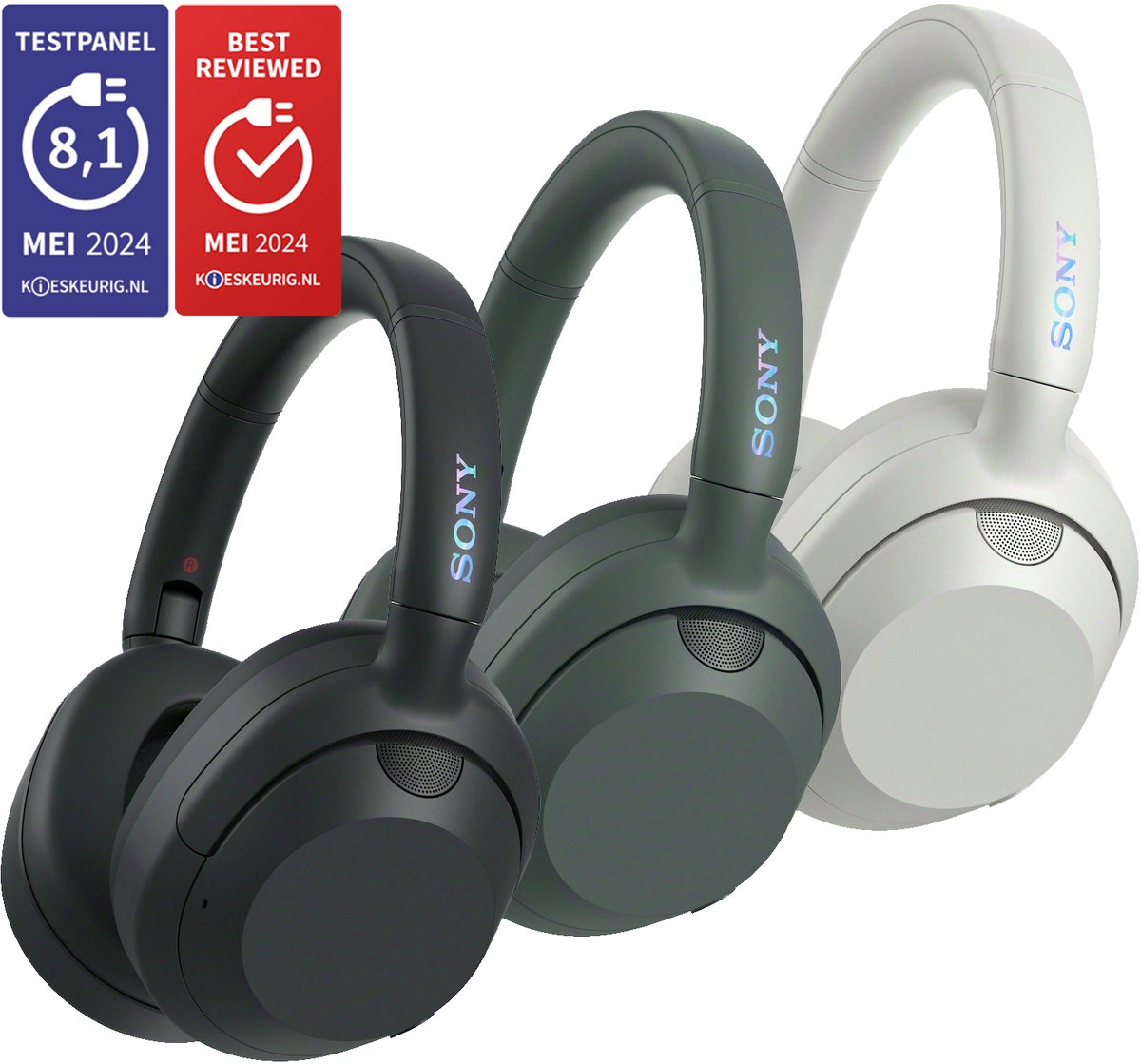 Sony ULT Wear - Draadloze Noise Cancelling koptelefoon met ULT Power Sound - Off White – foto 2