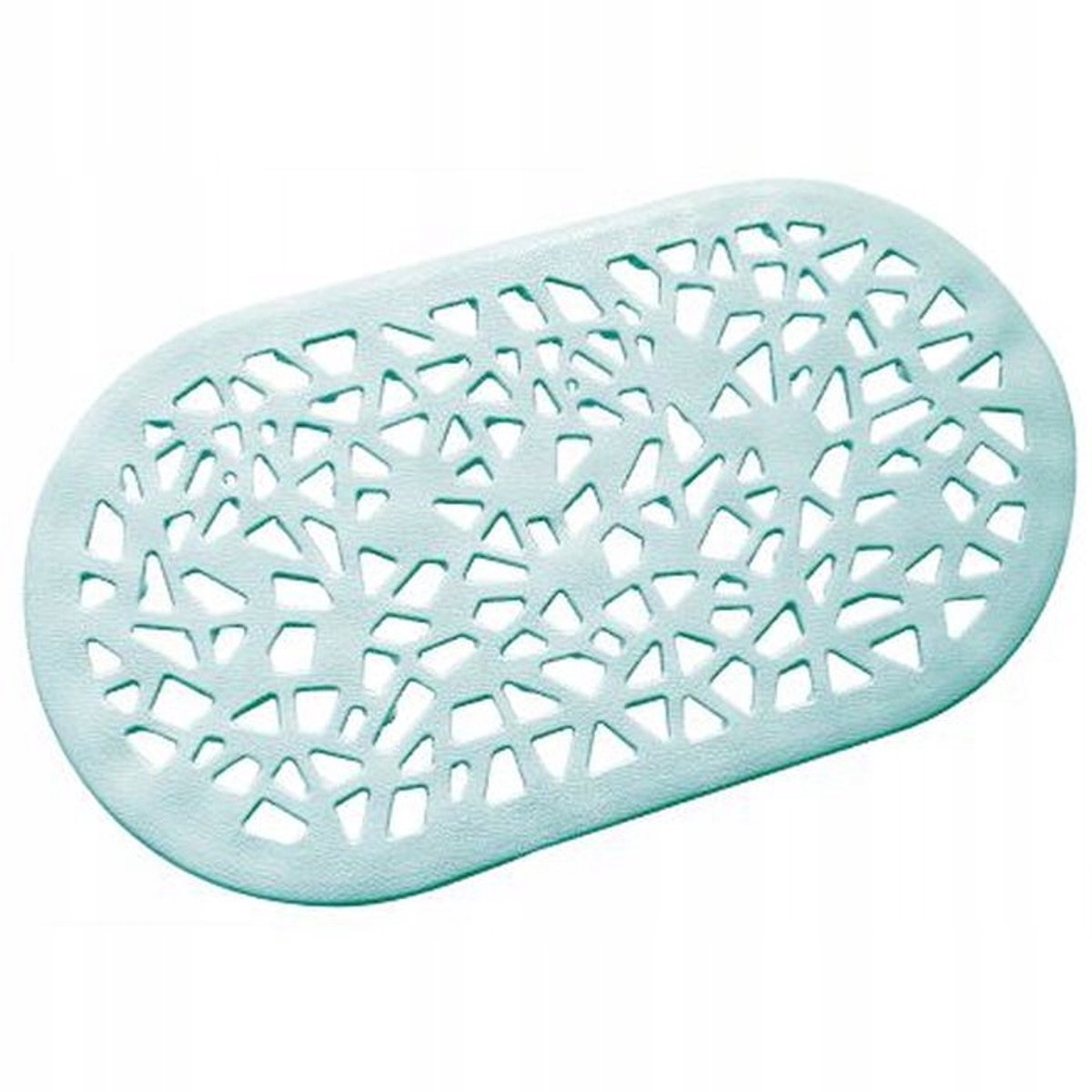 Bisk Grenada Antislip Douchemat - Turkoois, 68x39 cm