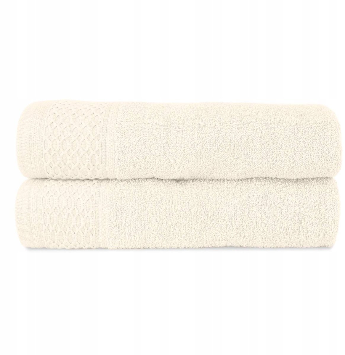 Solano Handdoek 100% Katoen 70x140cm - Zacht & Absorberend - Ecru