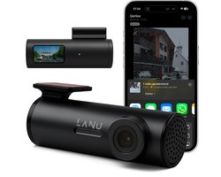 Dashcam Pro WiFi - 2K - Dashcam voor Auto - 1.5" Display - Nachtzicht & Botsingdetectie - Looprecording - Incl. 64GB SD-kaart