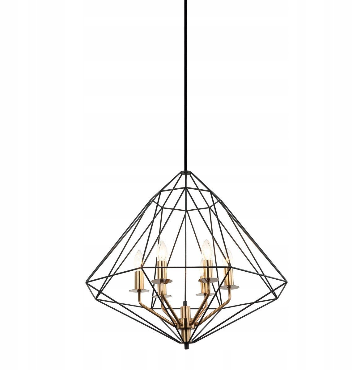 Maresmo Zwarte Hanglamp Kooi Stijl - 6xE14