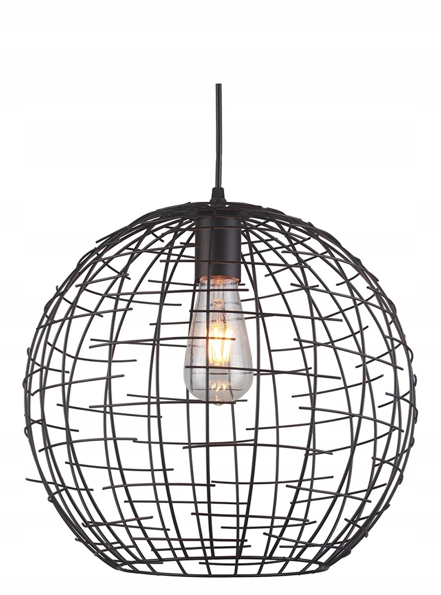 VIELA 2 Hanglamp Zwart/Goud E27 Ø35cm - Industriële Stijl