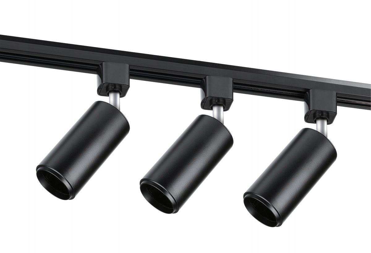 Spot Rail Verlichting Set 1m Zwart 3x GU10