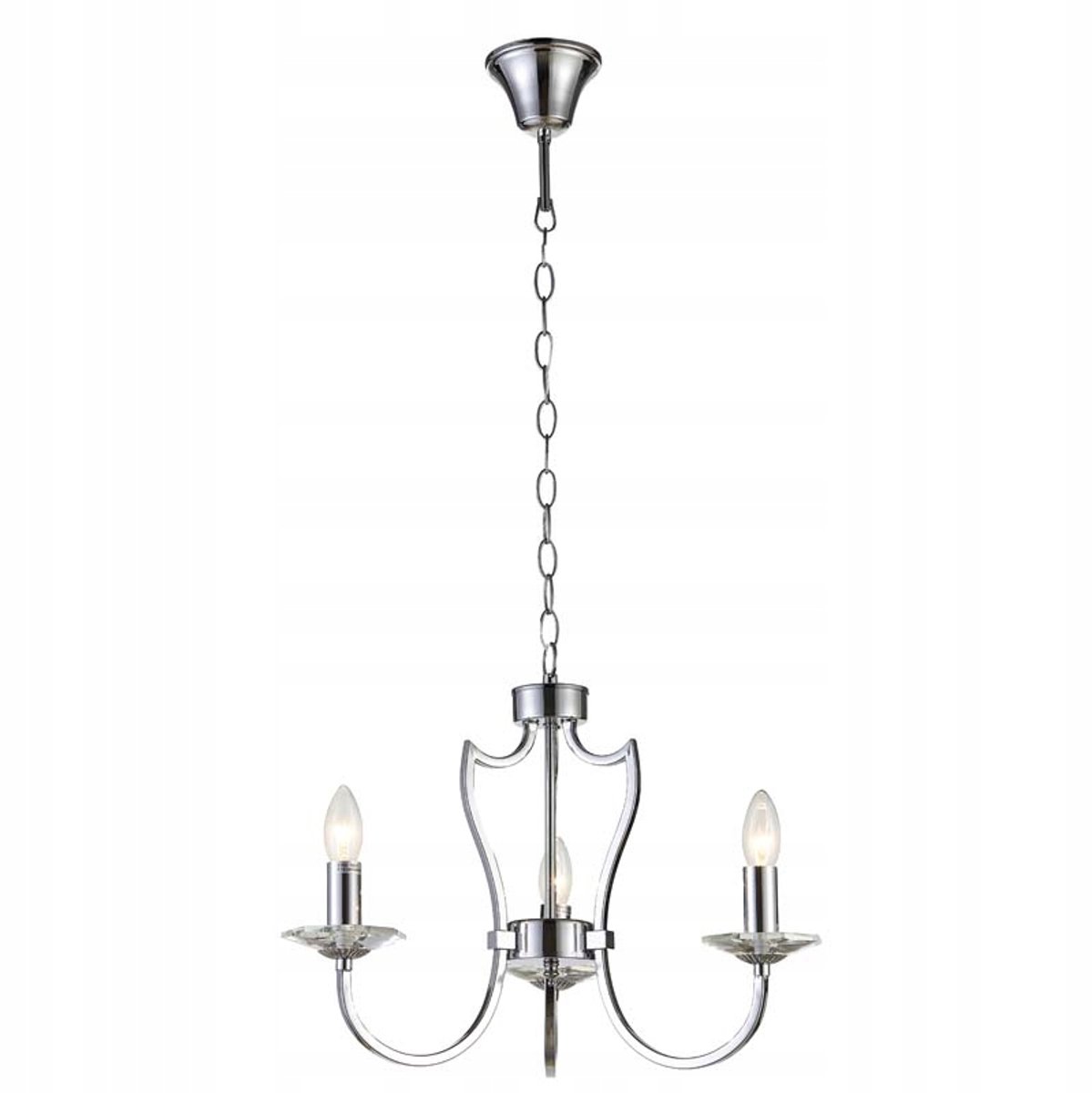 COSMOLIGHT RIGA Hanglamp P03755CH - Metaal & Kristal, E14, 3x40W