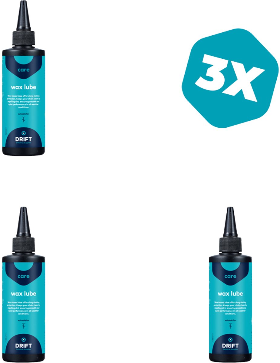 3 × All Weather Wax - Fietsketting Smeermiddel voor Alle Weersomstandigheden - 120 ML