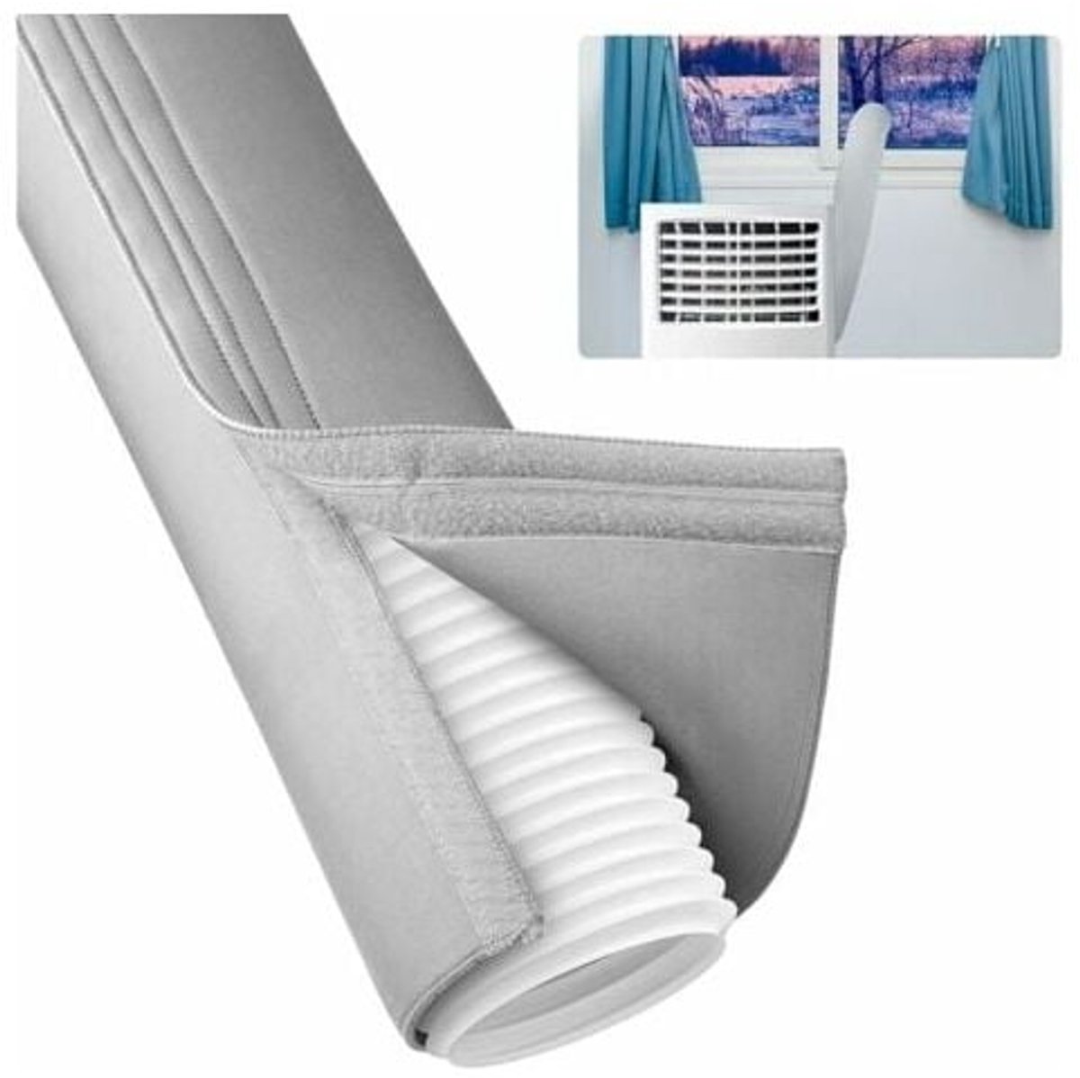 Geïsoleerde slanghoes voor draagbare airconditioners - universeel geschikt voor uitlaatkanalen met een diameter van 5 inch tot 6 inch - voor eenvoudige installatie