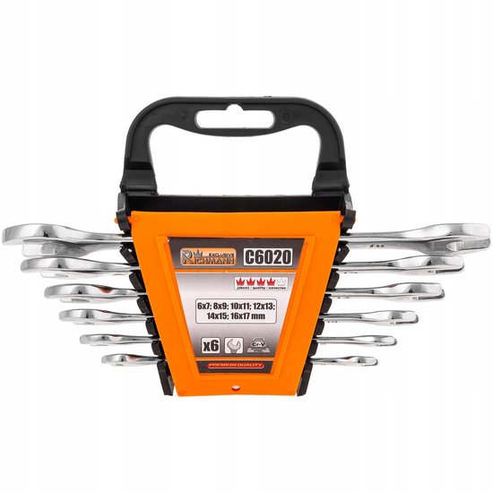 Gedore RED 3300960 R05105012 Dubbele steeksleutelset 12-delig