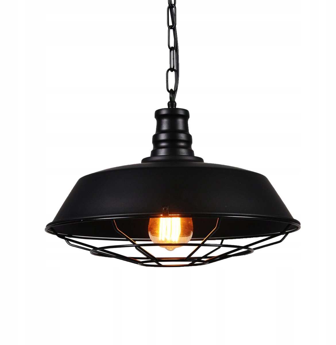 Zwarte Industriële Hanglamp Loft E27 Metaal 35cm - Stijlvol en Functioneel