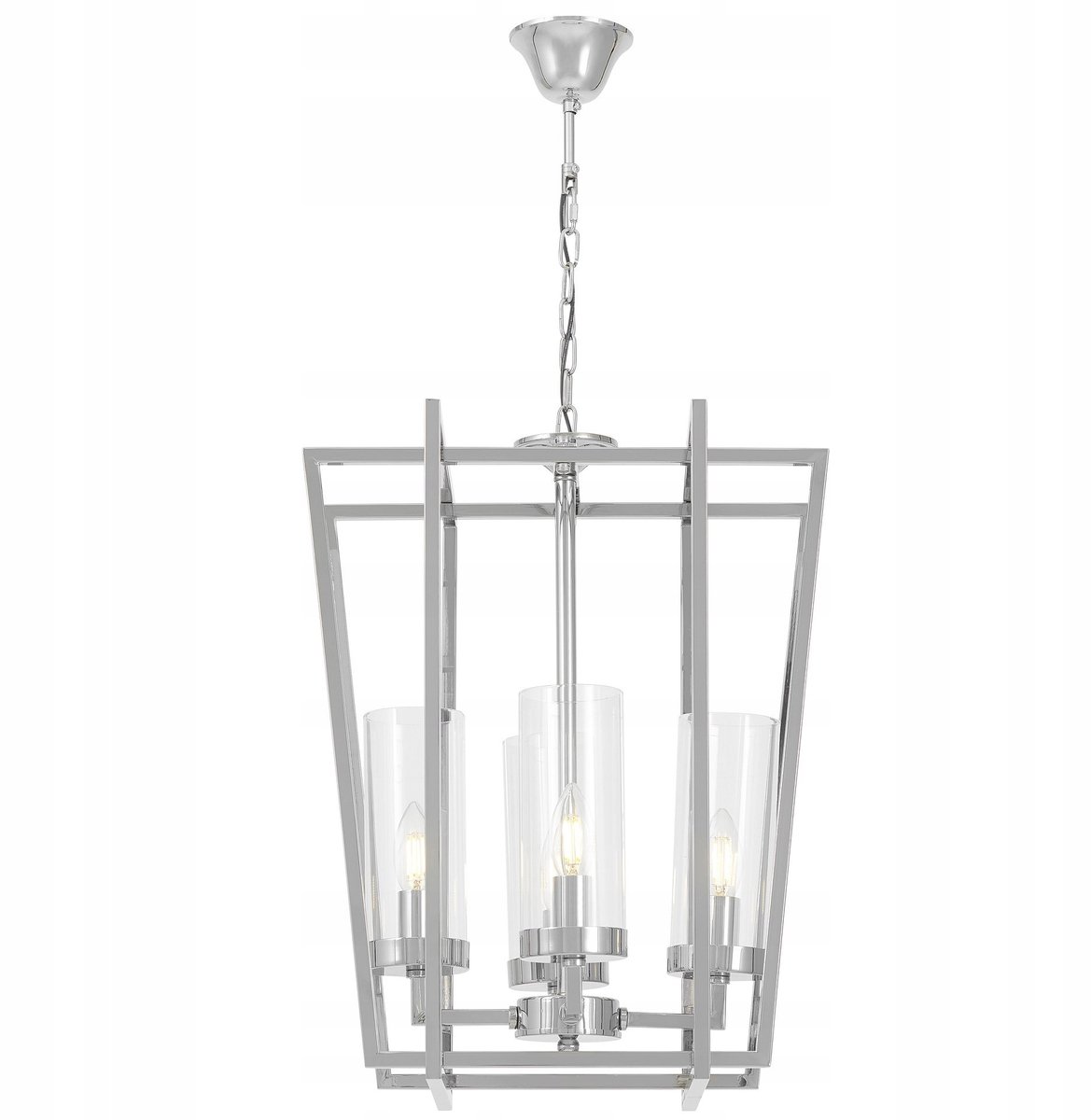 Moderne Chromen Hanglamp Ares W4 - Lumina Deco