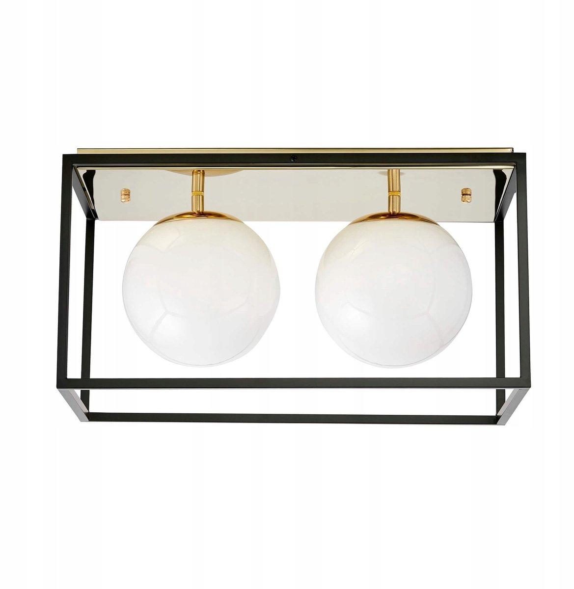 Maldini Plafond Goud/Zwart - Moderne wandlamp met 2 lichtpunten