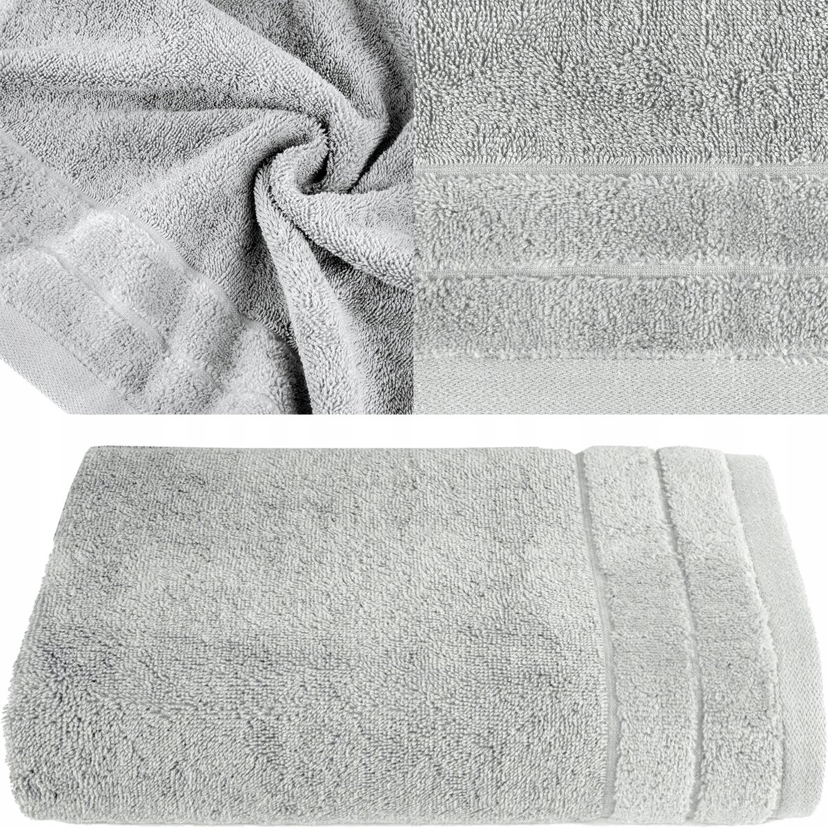Luxe Badhanddoek 70x140 cm - 100% Katoen, Staalgrijs
