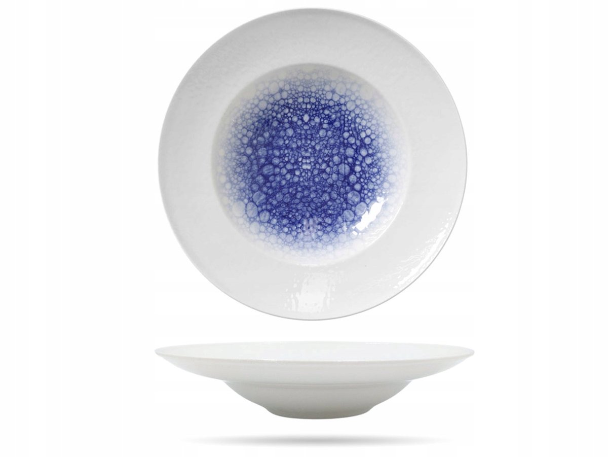 Serenity Diepbord 30cm Porselein - Blauw/Wit - Fine Dine