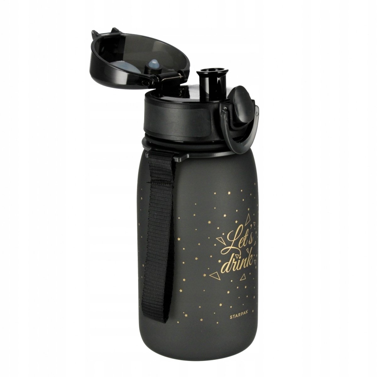 STARPAK Bidon Ombre Black-Gold 400ml - Perfect voor School