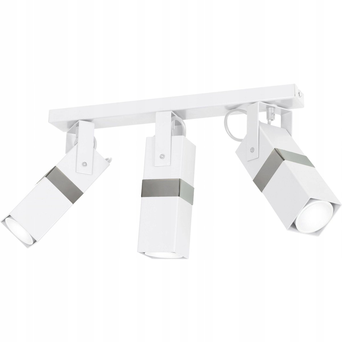 Milarro Vidar Platte lamp 3x8W Wit/Chroom GU10