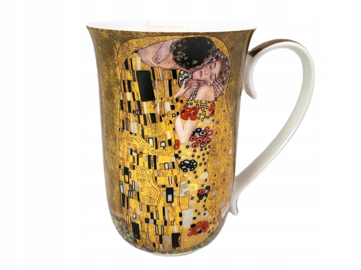 Grote Porseleinen Mok Gustav Klimt Kus 400ml - Luxe Design