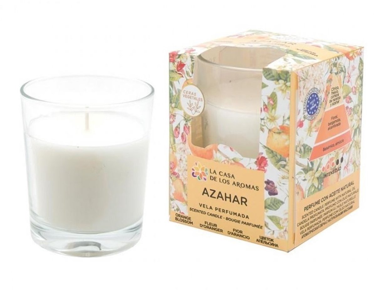 The House of Aromas Geurkaars Oranjebloesem 140g - Sfeervol in Langdurig