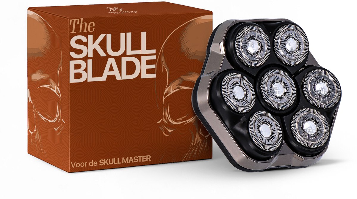 Brothers in Style® Magnetische Scheerkop - Zwart – Vervangbaar – 7 Bladen – Geschikt voor Skull Master Pro 8-in-1