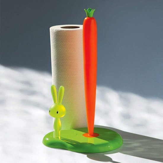 Alessi ASG42-H Bunny & Carrot Blanc Porte Rouleaux De Papier De Cuisine - Bricolage