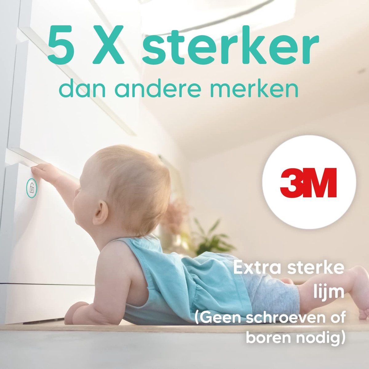 Candala Magnetische Kindersloten – 10 Slotjes + 2 Sleutels – Zonder Boren of Schroeven – Inclusief Instructievideo