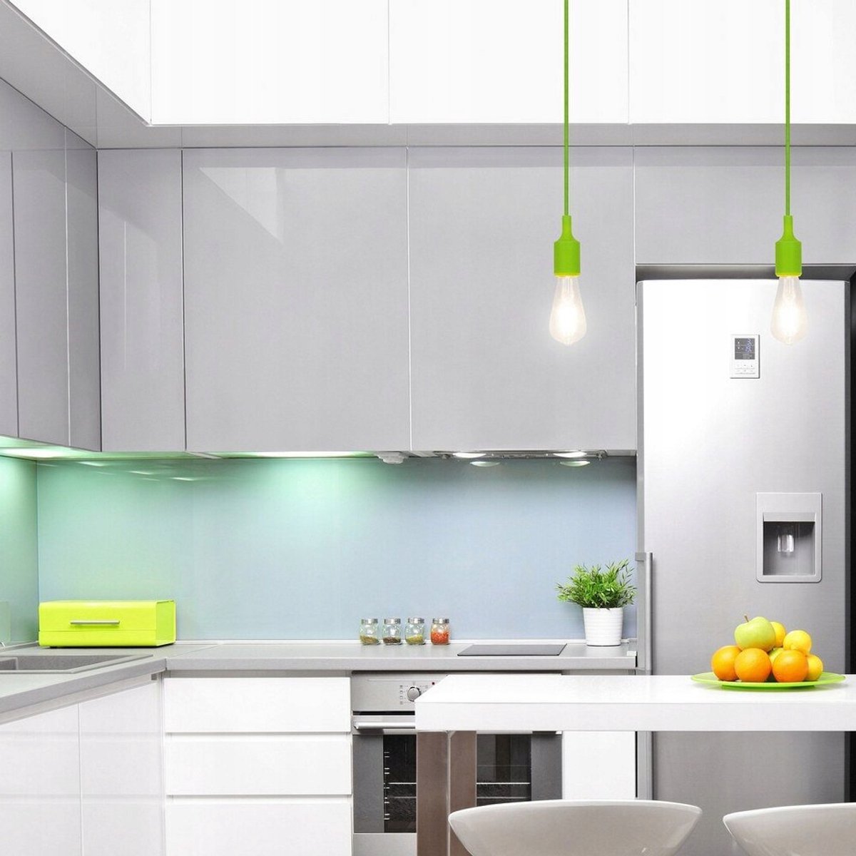 Groene Minimalistische Hanglamp ROXY - E27