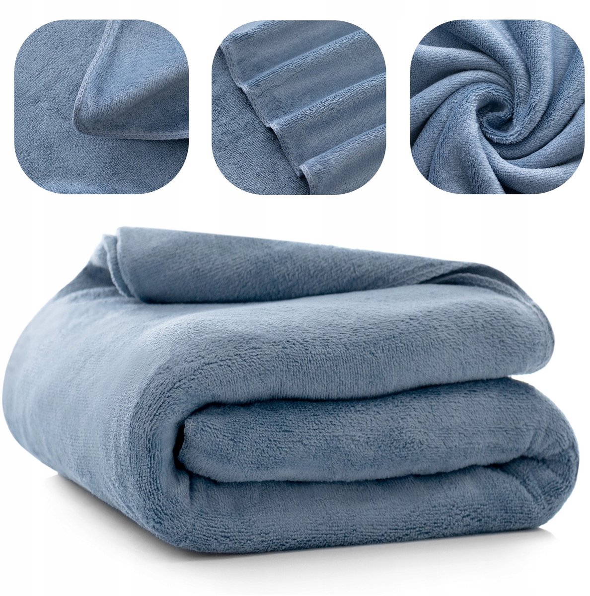 IBEN Sneldrogende Microvezel Handdoek 50x90cm Blauw